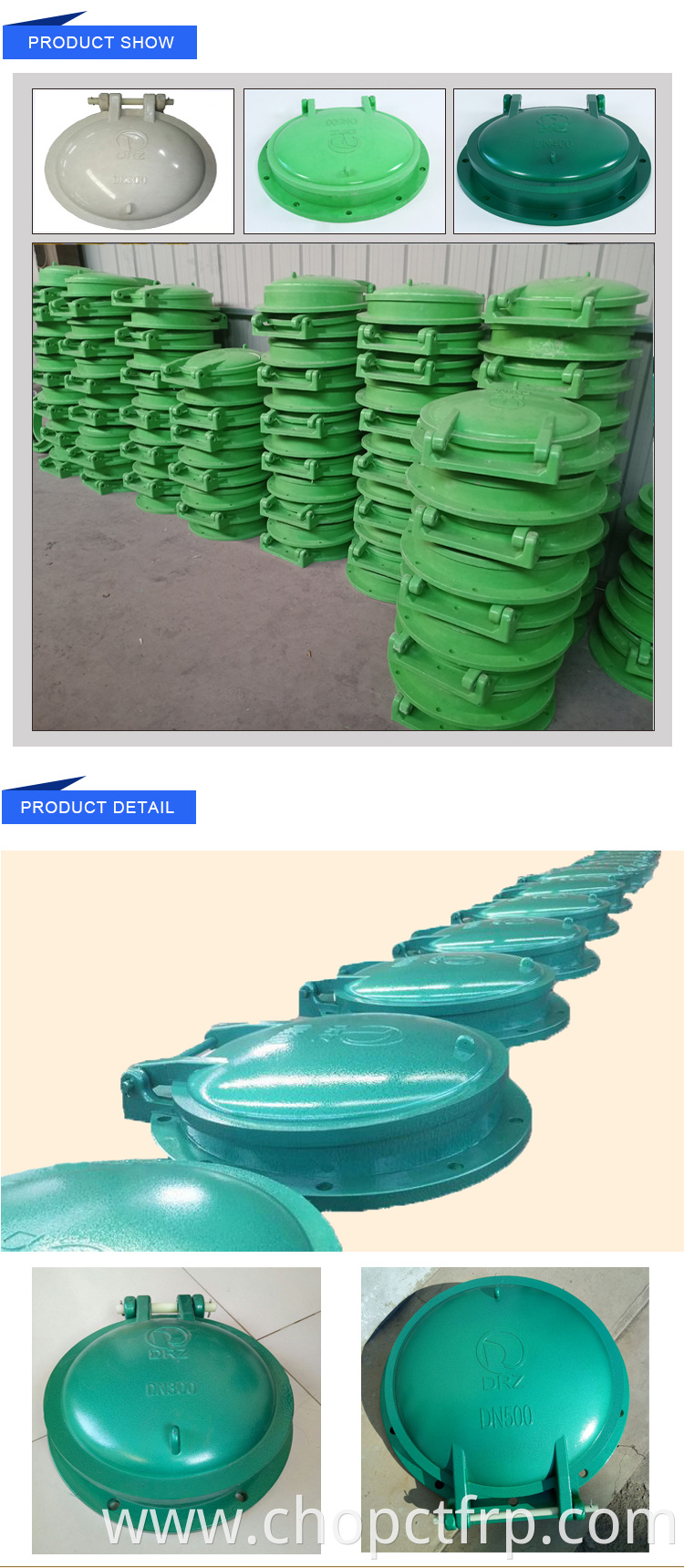 Fiberglass Frp Smc Flap Gate & Check-stop valve